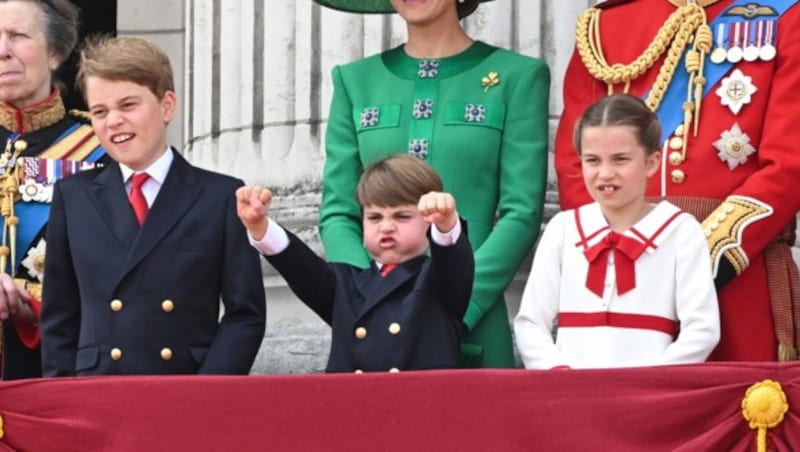 Der kleinste Wales-Spross Prinz Louis gilt als der Party-Prinz neben seinen Geschwistern George und Charlotte. (Bild: Doug Peters / PA / picturedesk.com)