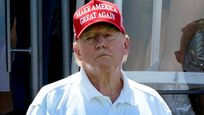 Ex-US-Präsident Donald Trump ist sichtlich gezeichnet.