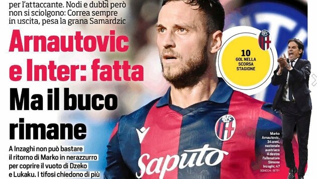 Marko Arnautovic gehören in Italien die Schlagzeilen (Bild: ZVg)