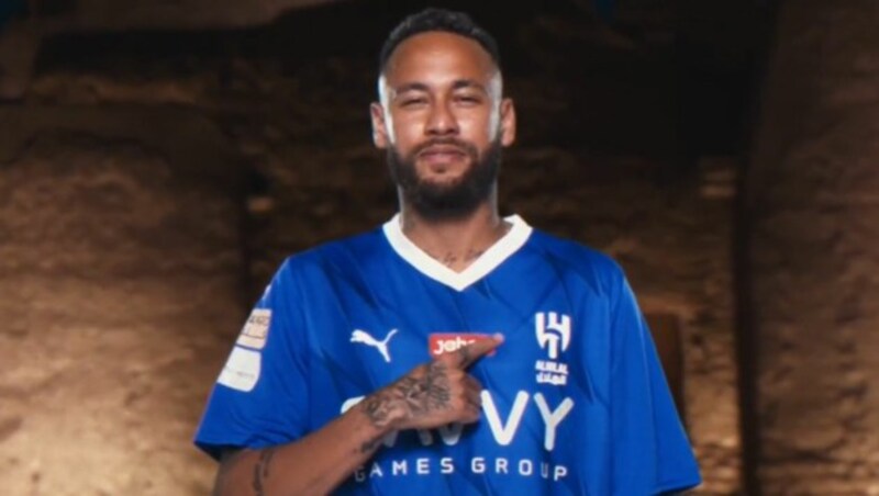 Neymar wechselte zu Al-Hilal. (Bild: twitter.com/Alhilal)