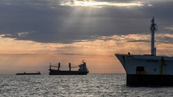 Der Hafen der ukrainischen Stadt Izmail an der Donau (Archivbild) (Bild: APA/AFP/Daniel MIHAILESCU)