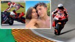 Sportlich fabriziert Marc Márquez derzeit mehr Stürze als Siege. Dafür zeigt er sich privat gern verliebt mit seiner neuen Freundin Gemma Pinto. Kommt nach der Liebe auch das Glück auf der Strecke wieder retour? (Bild: EPA, Singer, Instagram)