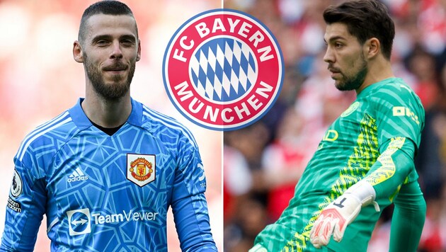 De Gea (li.) oder Stefan Ortega: Die Bayern treffen in der Tormann-Frage eine Entscheidung. (Bild: APA/AFP/Paul ELLIS, ASSOCIATED PRESS, krone.at-kreativ)