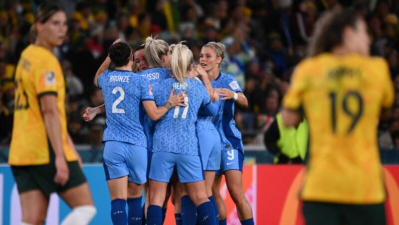 Australien scheitert im Halbfinale der Frauen-WM an England. (Bild: AFP or licensors)