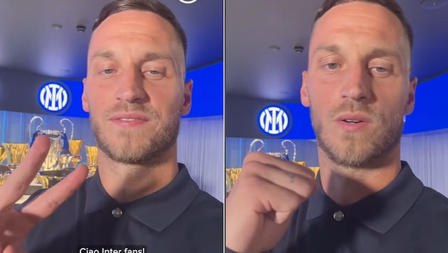 Marko Arnautovic gibt sich den Inter-Fans gegenüber angriffslustig. (Bild: Instagram.com/inter)