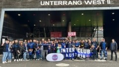 Der „Inter Club Austria“ beim Testspiel der „Nerazzurri“ gegen Salzburg vor wenigen Tagen. (Bild: Inter Club Austria)