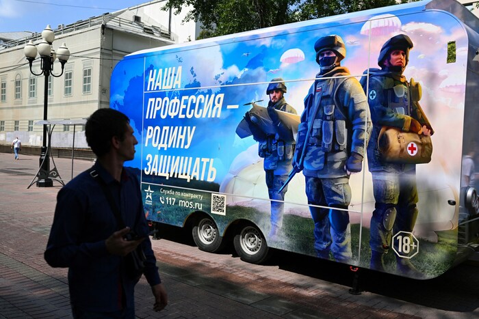 Der Krieg ist in Russland omnipräsent.