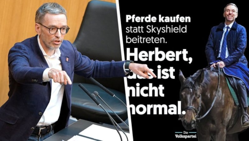 Der Wahlkampf ist eröffnet, wie die neue Kampagne der Volkspartei zeigt. (Bild: APA, ÖVP, Krone KREATIV)