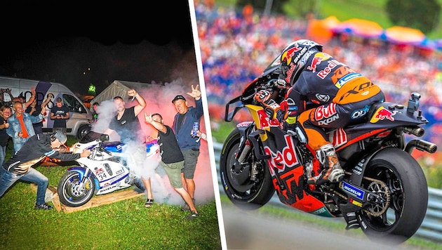 PS-Wahnsinn in Spielberg: die MotoGP beschert dem Murtal das nächste Mega-Party-Wochenende. (Bild: Sepp Pail, Philip Platzer Krone KREATIV)