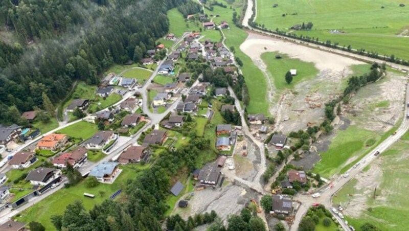 Der Regen verursachte zahlreiche Verwüstungen. (Bild: Gebhard Neumayr)