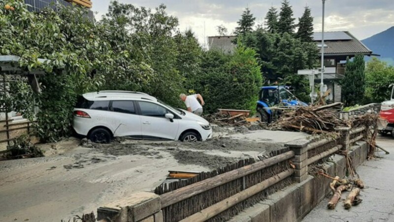 Der Regen verursachte zahlreiche Verwüstungen. (Bild: Land Salzburg/Manfred Höger)