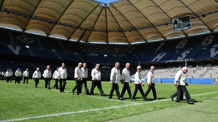 Das Volksparkstadion im Hamburg