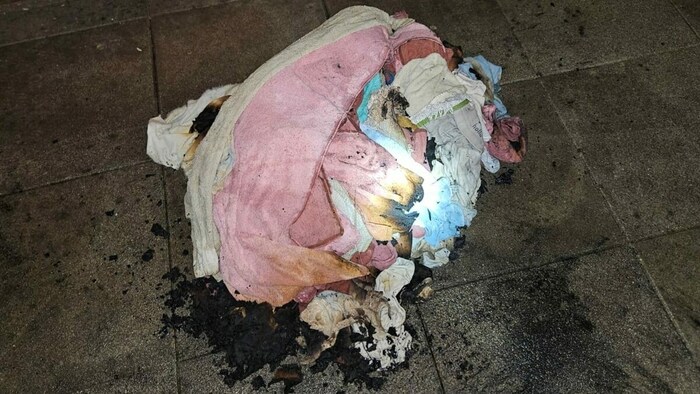 Glimmende Putztücher lösten den starken Rauch aus
