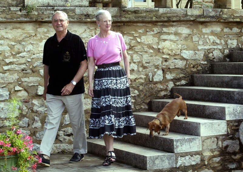 Königin Margrethe mit ihrem Mann, Prinz Henrik (1934 - 2018) (Bild: APA/AFP/ERIC CABANIS)