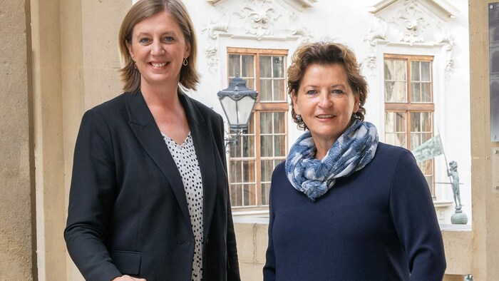 Die Landesrätinnen Barbara Eibinger-Miedl (Wirtschaft, ÖVP) und Ursula Lackner (Raumordnung, SPÖ) agieren in der Sache ressort- und parteiübergreifend.