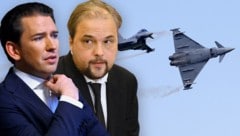 Der ehemalige Eurofighter-Staatsanwalt Michael Radasztics wird den Prozess gegen Sebastian Kurz leiten. (Bild: APA/ERWIN SCHERIAU, APA/HELMUT FOHRINGER, APA/HANS KLAUS TECHT, Krone KREATIV)