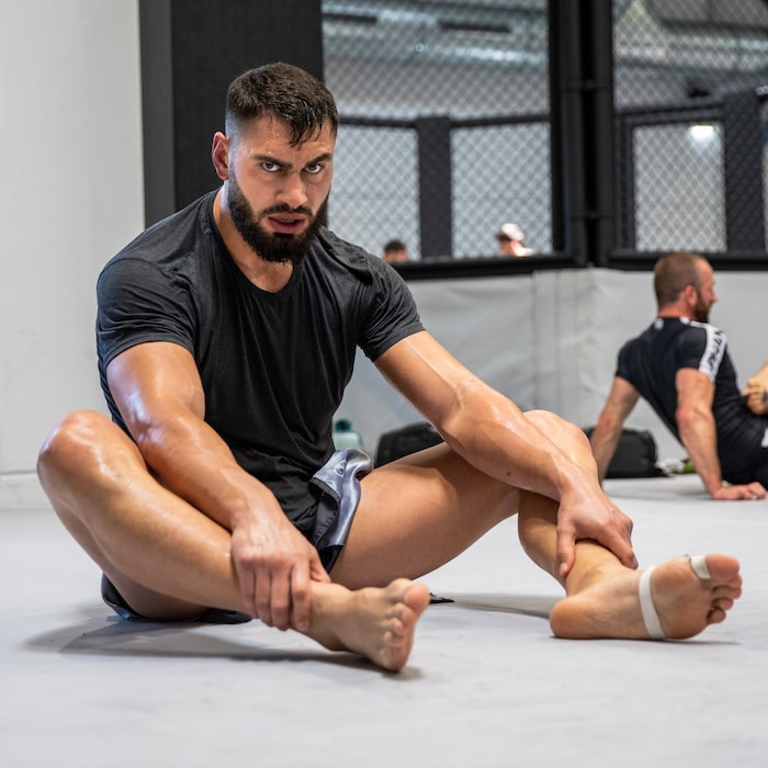 Voller Fokus im Training! Aslan opferte viel für den UFC-Traum.