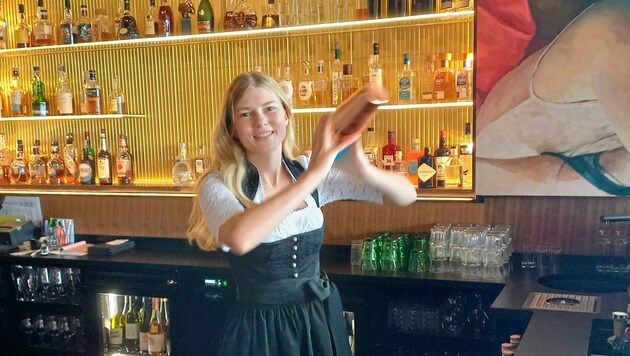 Restaurantfachfrau Bettina Veratschnig wird bei der Berufs EM auch Cocktails mixen. (Bild: Kurz Gernot)