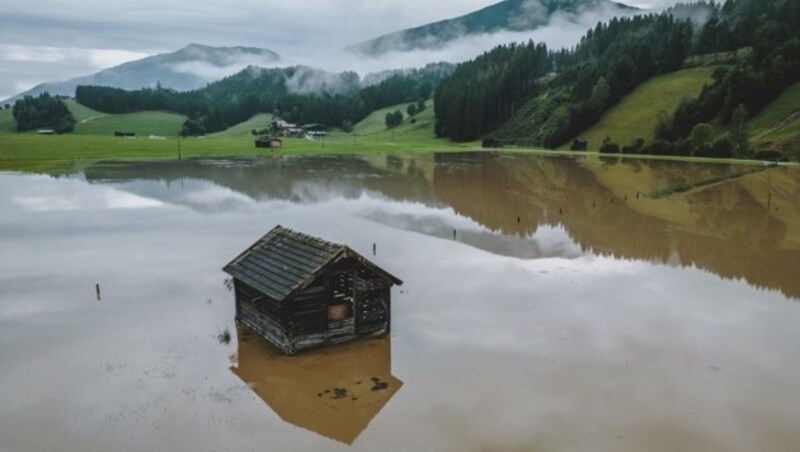 Wasser suchte sich neue Wege (Bild: EXPA/ JFK)