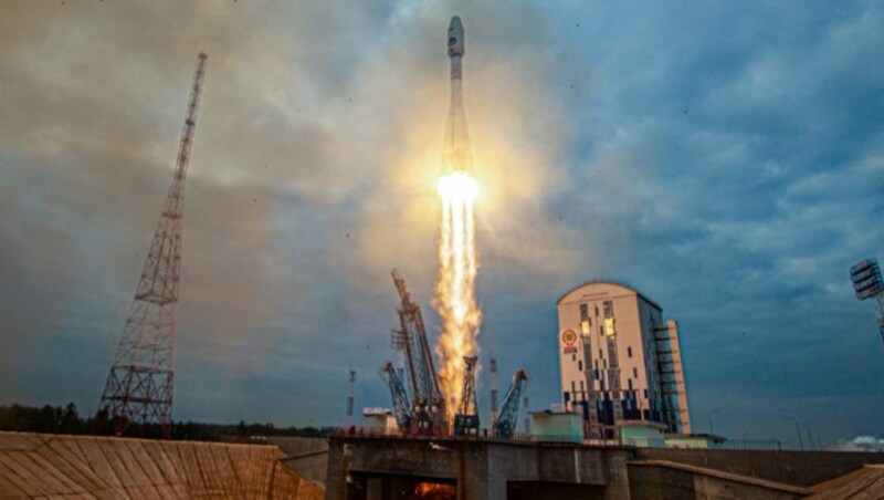 Groß waren die Erwartungen, als die Trägerrakete mitsamt „Luna-25“ vor mehr als einer Woche startete. (Bild: AFP)