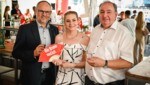„OÖ-Krone“-Chefredakteurin Alexandra Halouska mit Maximilian Pointner (Sparkasse OÖ) und Linz-AG-Generaldirektor Erich Haider. (Bild: Markus Wenzel)