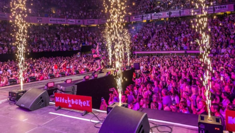 Diverse Lichteffekte gab es zu bestaunen. (Bild: kitzmusik/Lobenwein)