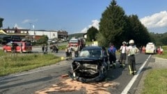 Am Einsatzort waren 60 Kräfte der Freiwilligen Feuerwehren Pöllau und Mitterdombach. (Bild: FF Pöllau )