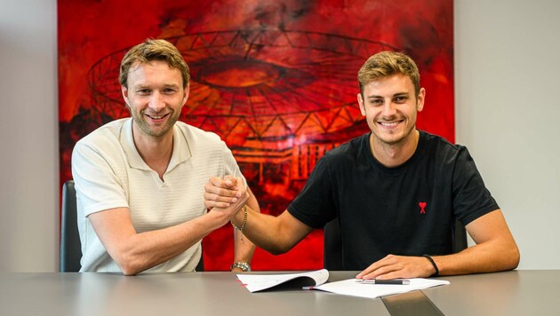 Bayerns Josip Stanisic spielt künftig für ein Jahr auf Leihbasis für Bayer Leverkusen. (Bild: www.bayer04.de)