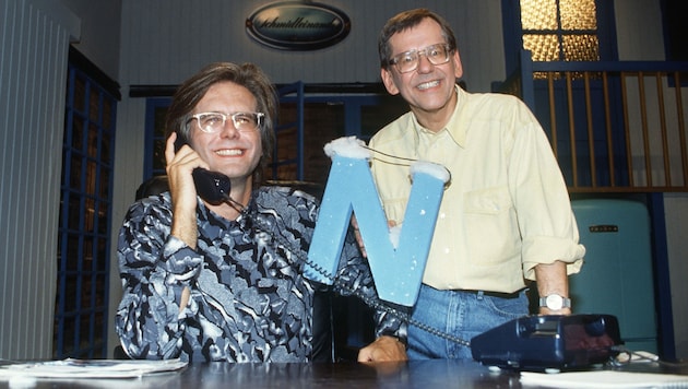 Nach der Warnung für Otto Waalkes hat es jetzt auch Harald Schmidt und Herbert Feuerstein erwischt. (Bild: GALUSCHKA,HORST / Action Press / picturedesk.com)