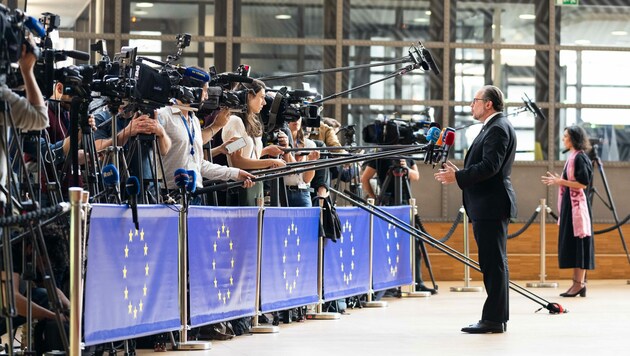 Schallenberg muss sich immer häufiger erklären. (Bild: AUSSENMINISTERIUM/MICHAEL GRUBER)