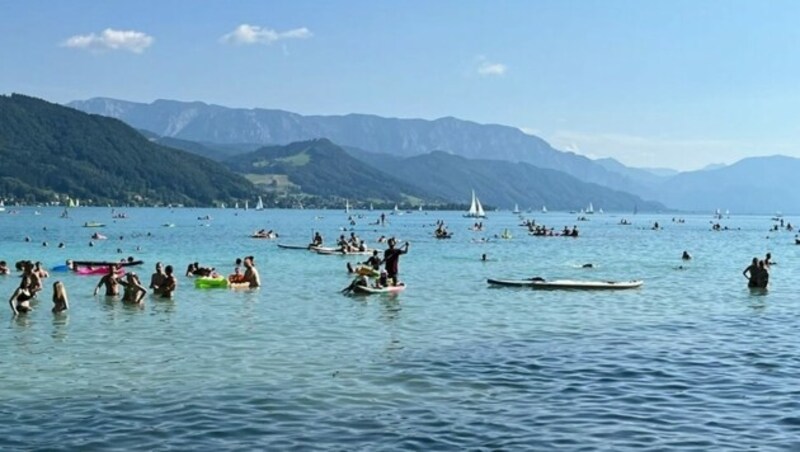 Bei so vielen Badegästen verliert man schnell mal das eigene Kind aus den Augen. (Bild: Wasserrettung Oberösterreich)