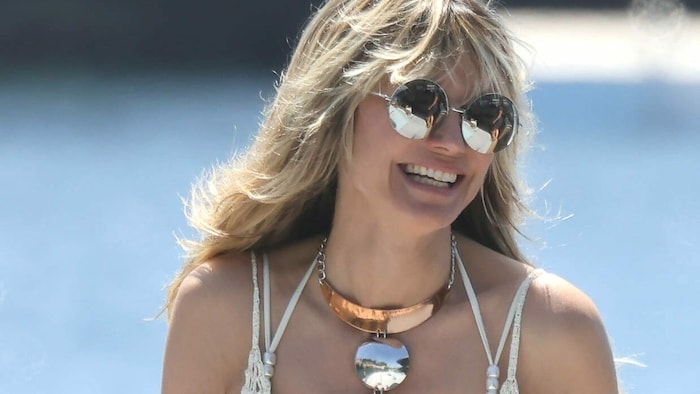 Heidi Klum macht Urlaub auf St. Barth und verschickt sexy Grüße an ihre Fans.