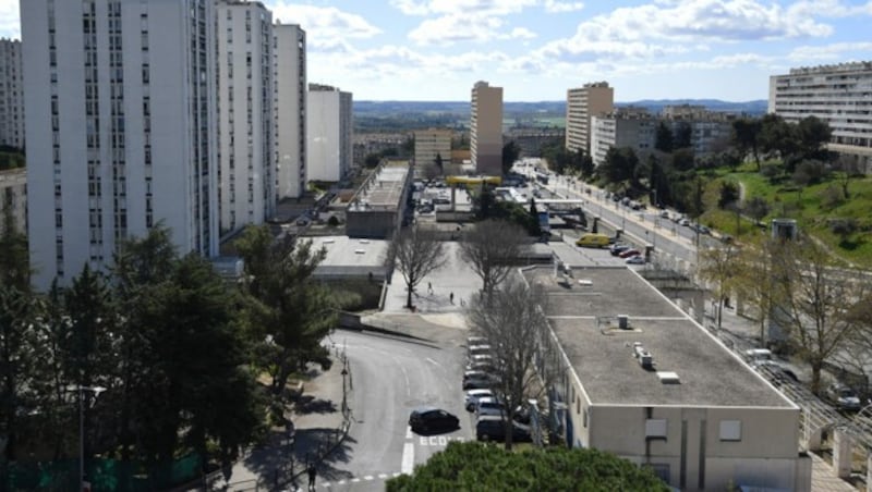 Das beliebte Viertel Pissevin in Nimes (Bild: AFP)