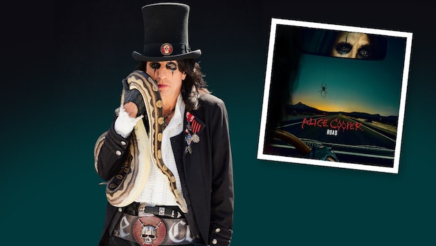 Mit 75 noch einmal den rockigen Gruselpapst markieren: Alice Cooper (Bild: J Risher, EarMusic, Krone KREATIV)