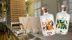 Die Waffelbrösel für den „Kein Gin“ werden direkt in der Manner-Produktion gerettet. (Bild: Unverschwendet, Manne,r Krone KREATIV)