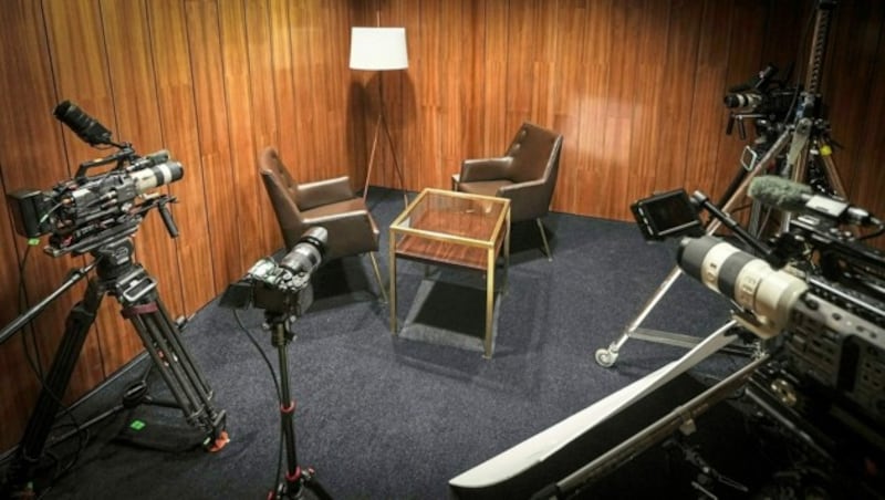 Interview-Location beim ORF-Sommergespräch (Bild: ORF)
