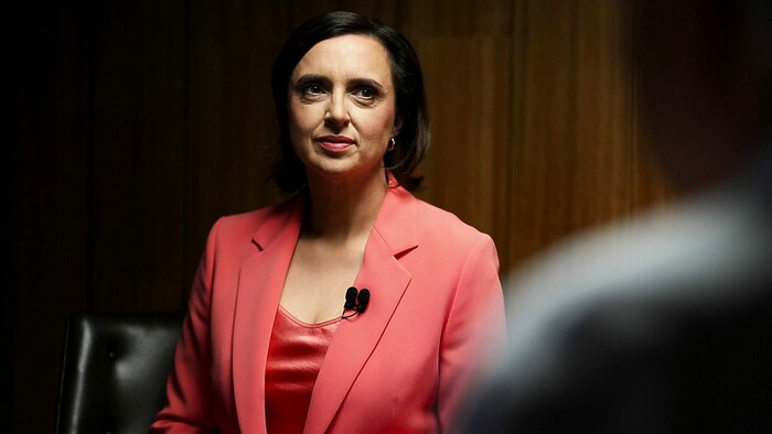 ORF-Moderatorin Susanne Schnabl sperrt sich mit Österreichs Parteichefs in der Trostlosigkeit ...