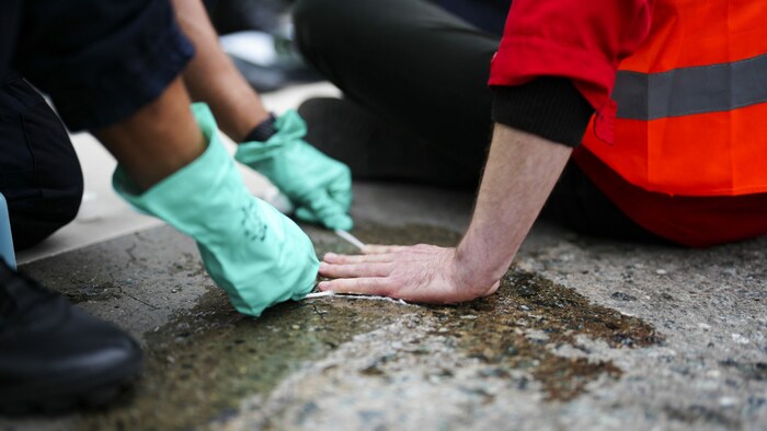 Laut Polizei beteiligten sich am Dienstagmorgen an den Aktionen auf mehreren Straßen 40 ...