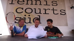 Feilen am Fortbestand der Anlage in Gneis: Pächter Schmidtberger, Karrer, Rehman (v.li.). (Bild: Tröster Andreas)