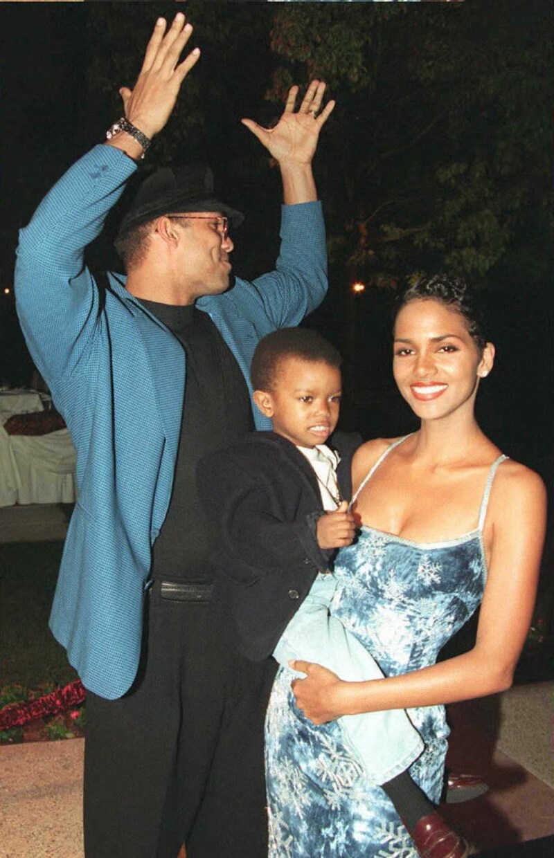 Halle Berry, David Justice und Kinderstar Marc John Jefferies (Bild: AFP)