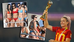 Spaniens Frauen konnten sich zu Weltmeisterinnen krönen. (Bild: AP Photo/Abbie Parr, Twitter/alemepierdo/madridfeminfo)