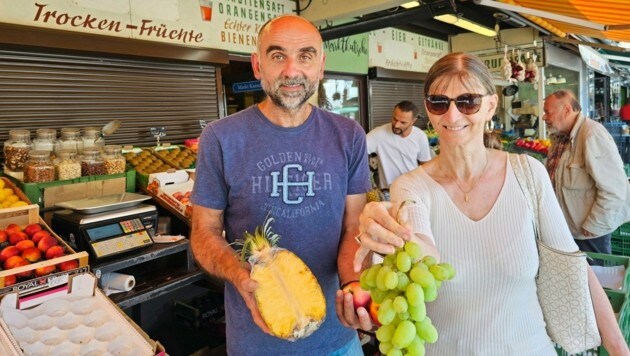 Obst und Gemüse kann man frisch aussuchen. (Bild: Tragner Christian) Obst und Gemüse kann man frisch aussuchen. (Bild: Tragner Christian)