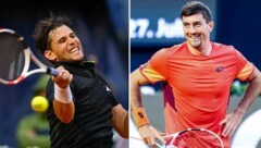 Dominic Thiem (li.) und Sebastian Ofner kennen ihre Auftaktgegner bei den US Open. (Bild: GEPA pictures, krone.at-kreativ)