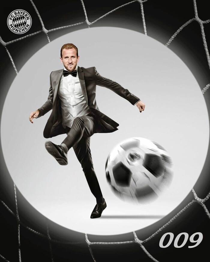 Bayern München inszenierte Kane als 009 mit der Lizenz zum Toreschießen.