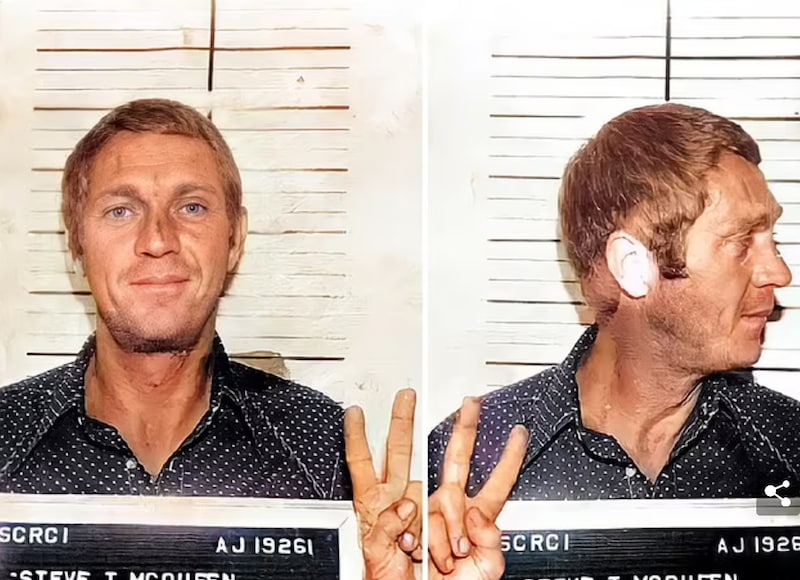 Mugshot Steve McQueen (Bild: Anchorage Police Dept / Jason Baker / Animal News Agency)