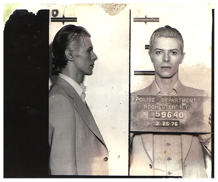 Mugshot von David Bowie