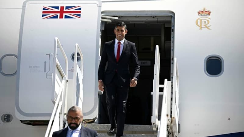 Der britische Premierminister Rishi Sunak (Bild: AP)