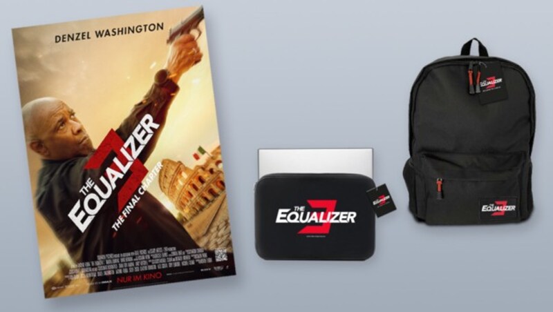 „The Equalizer 3“ startet am 1. September in den Kinos, wir verlosen Fan-Packages! (Bild: Sony Pictures, Krone KREATIV)