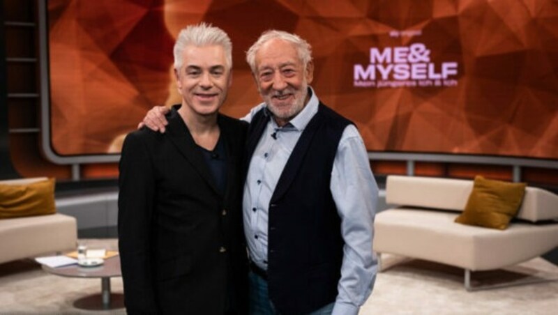 Dieter Hallervorden und Michael Mittermeier bei „Me & Myself“. (Bild: Sky Deutschland)