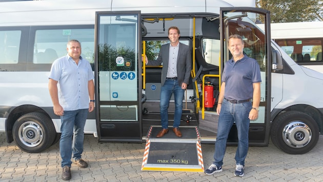 2 neue behindertengerechte Busse im Einsatz. (Bild: StadtKommunikation Klagenfurt)